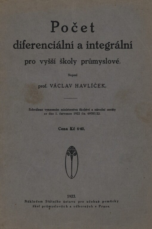 Počet diferenciální a integrální pro vyšší školy průmyslové