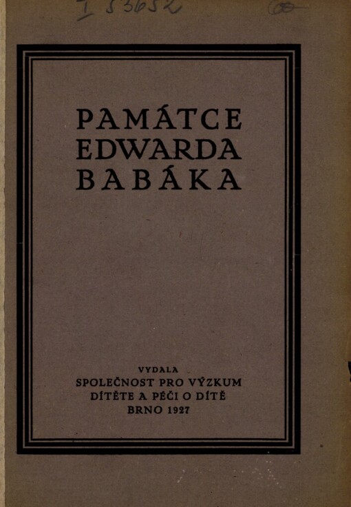 Památce Edwarda Babáka