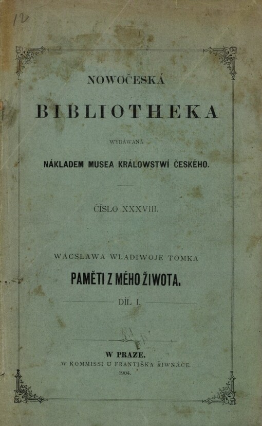 Paměti z mého žiwota