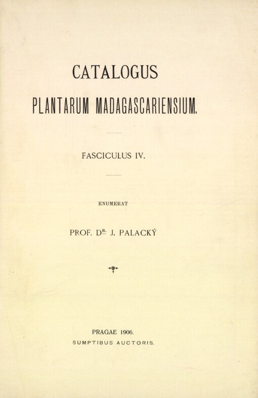 Catalogus plantarum madagascariensium.Fasciculus 4
