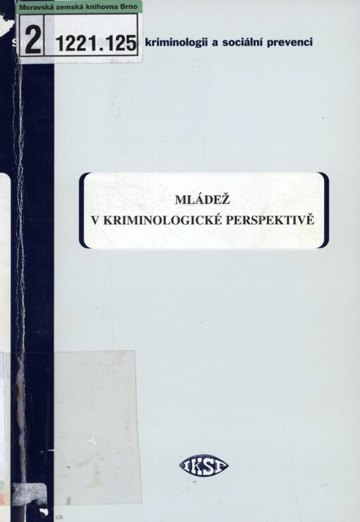 Mládež v kriminologické perspektivě