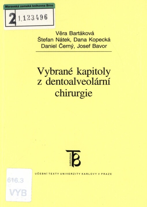 Vybrané kapitoly z dentoalveolární chirurgie