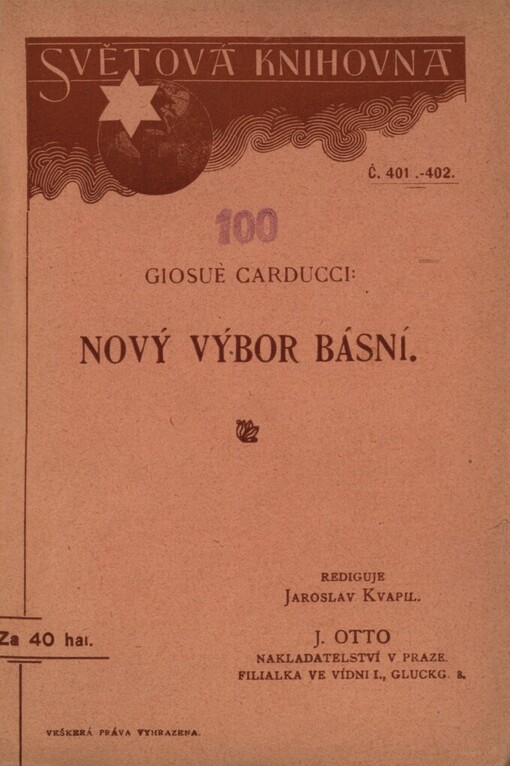 Nový výbor básní: (1880-1903)