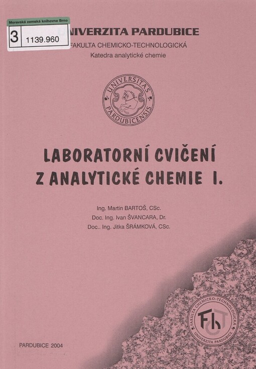 Laboratorní cvičení z analytické chemie I