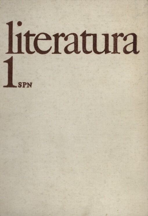 Literatura pro 1. ročník středních škol