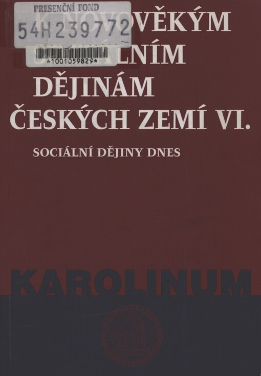 K novověkým sociálním dějinám českých zemí