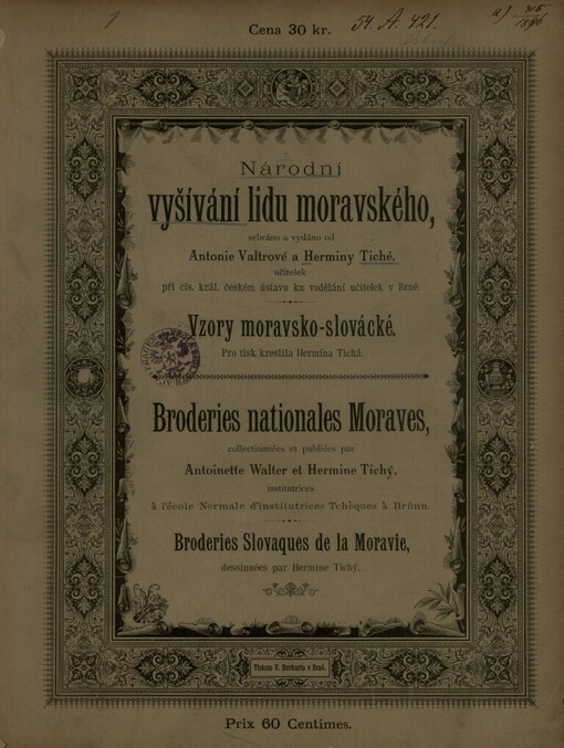 Národní vyšívání lidu moravského