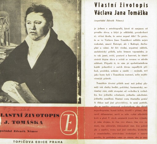 Vlastní životopis Václava Jana Tomáška