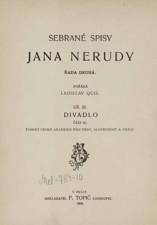 Kritické spisy Jana Nerudy