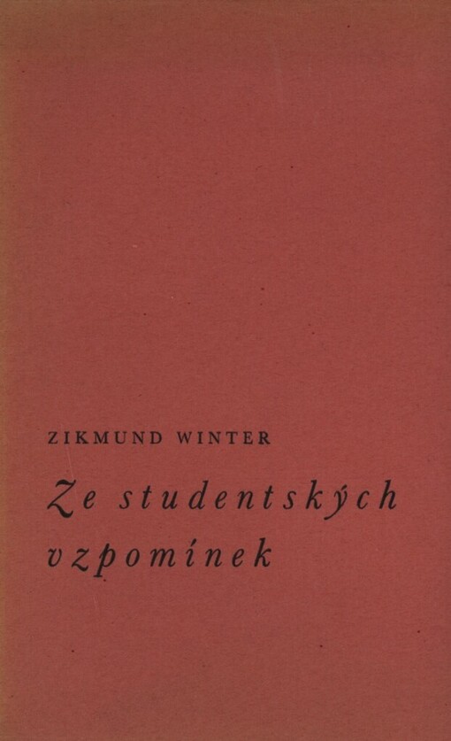 Ze studentských vzpomínek