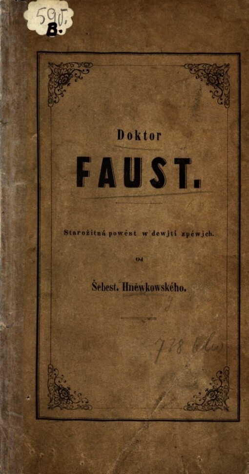 Doktor Faust: starožitná powěst w dewjti zpěwjch