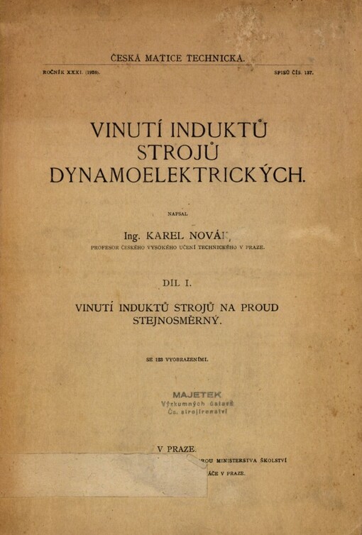 Vinutí induktů strojů dynamoelektrických