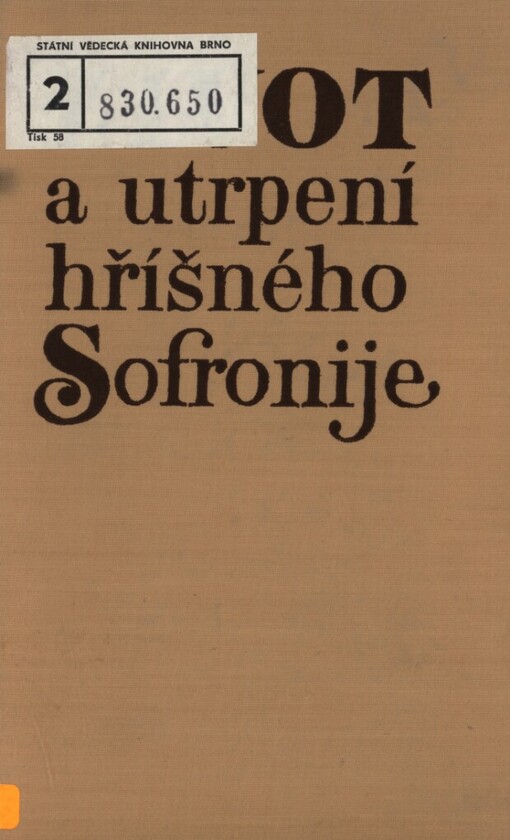 Život a utrpení hříšného Sofronije