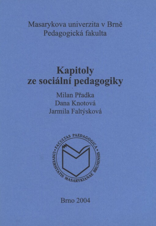 Kapitoly ze sociální pedagogiky