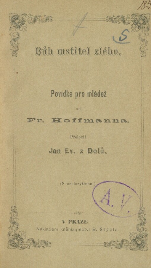 Bůh mstitel zlého: povídka pro mládež