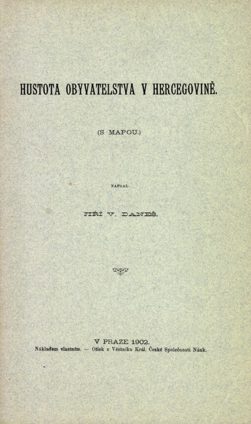 Hustota obyvatelstva v Hercegovině