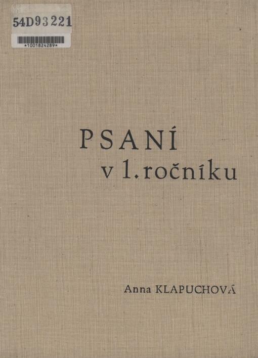 Psaní v 1. ročníku