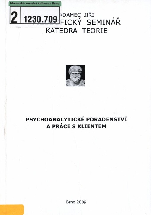Psychoanalytické poradenství a práce s klientem