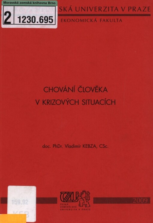 Chování člověka v krizových situacích