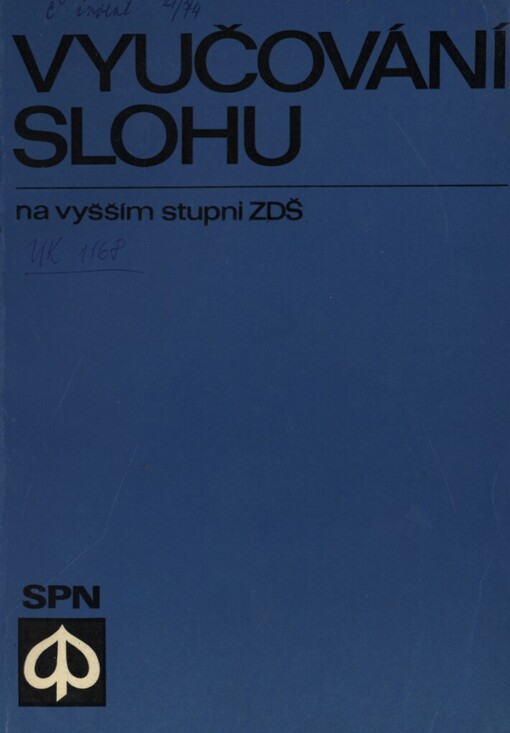 Vyučování slohu na vyšším stupni základní školy