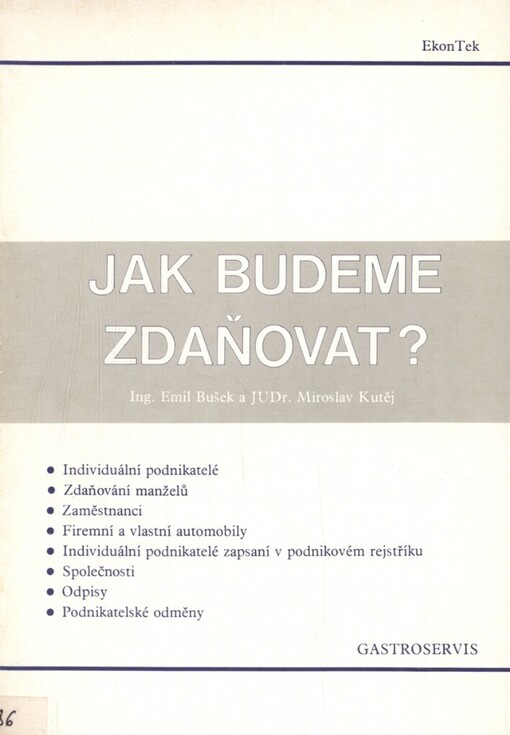 Jak budeme zdaňovat