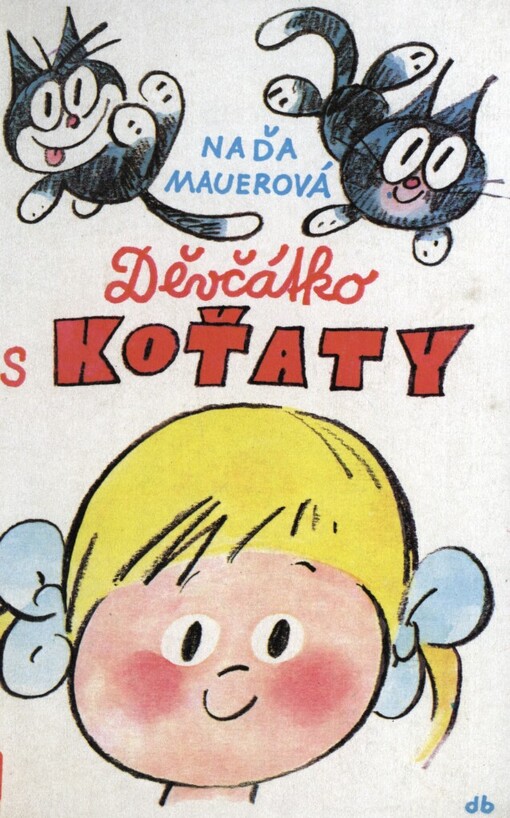 Děvčátko s koťaty