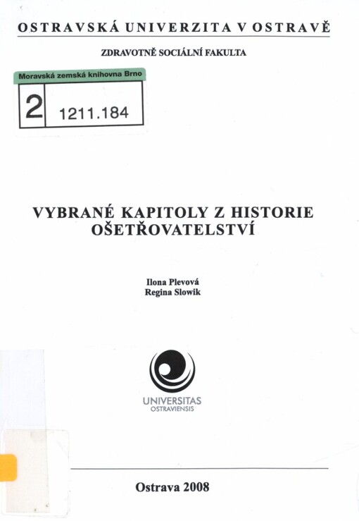 Vybrané kapitoly z historie ošetřovatelství