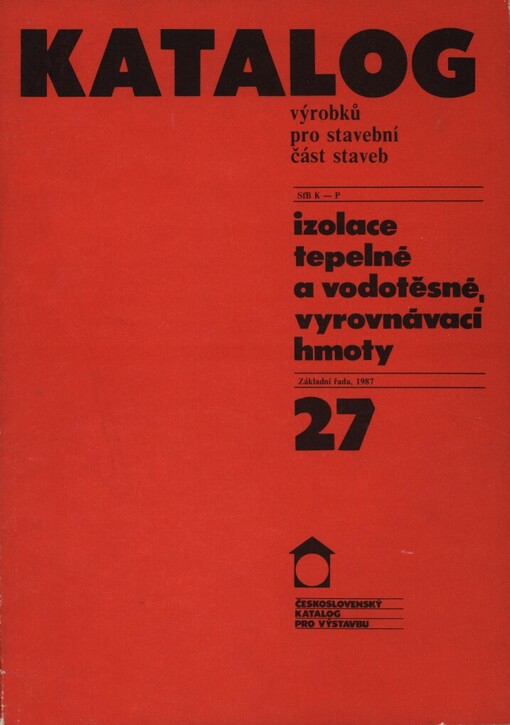 Katalog výrobků pro stavební část staveb