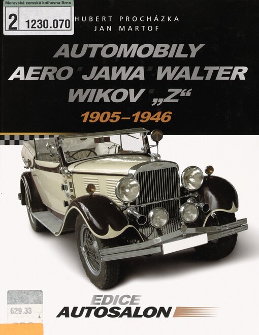 Automobily Aero, Jawa, Walter, Wikov, 