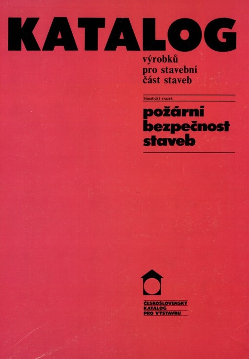 Katalog výrobků pro stavební část staveb