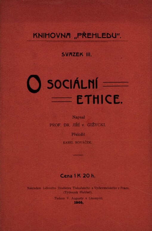 O sociální ethice