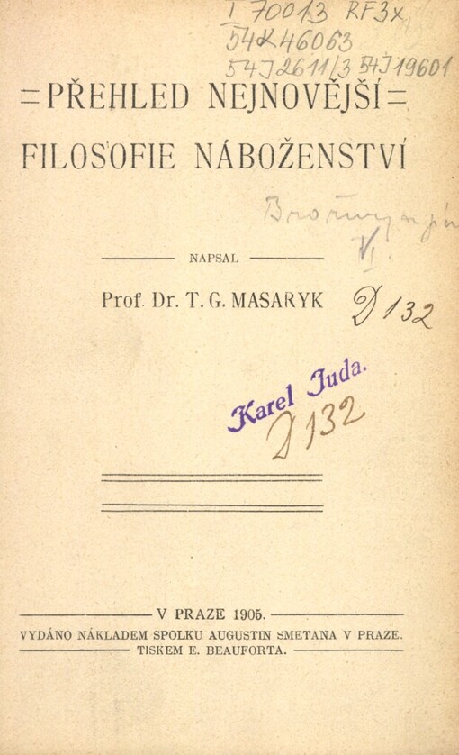 Přehled nejnovější filosofie náboženství