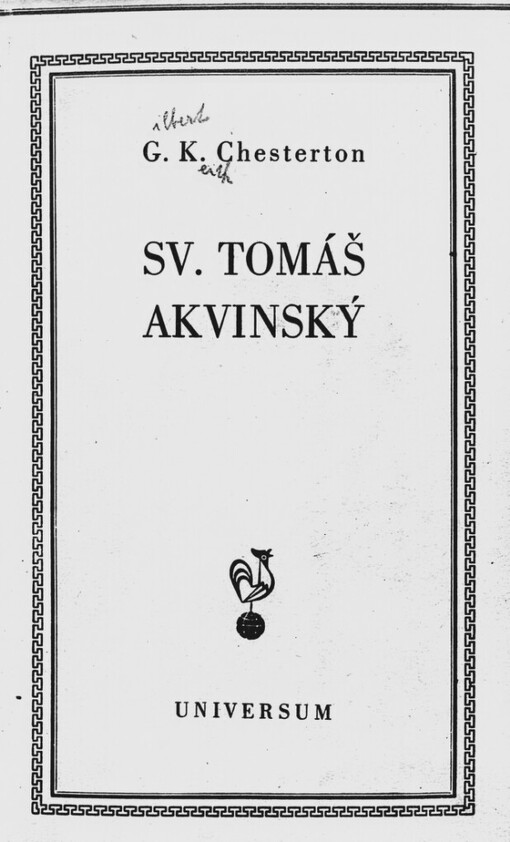 Svatý Tomáš Akvinský