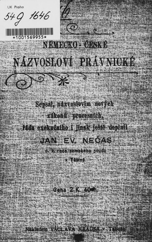 Německo-české názvosloví právnické
