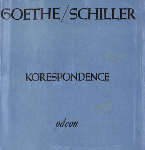 Goethe - Schiller :korespondence