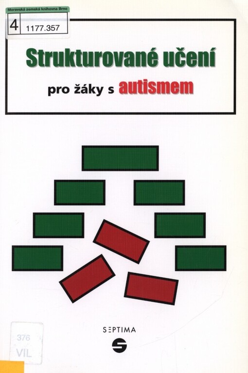 Strukturované učení pro žáky s autismem: (s přihlédnutím k postižení zraku a mentální retardaci)