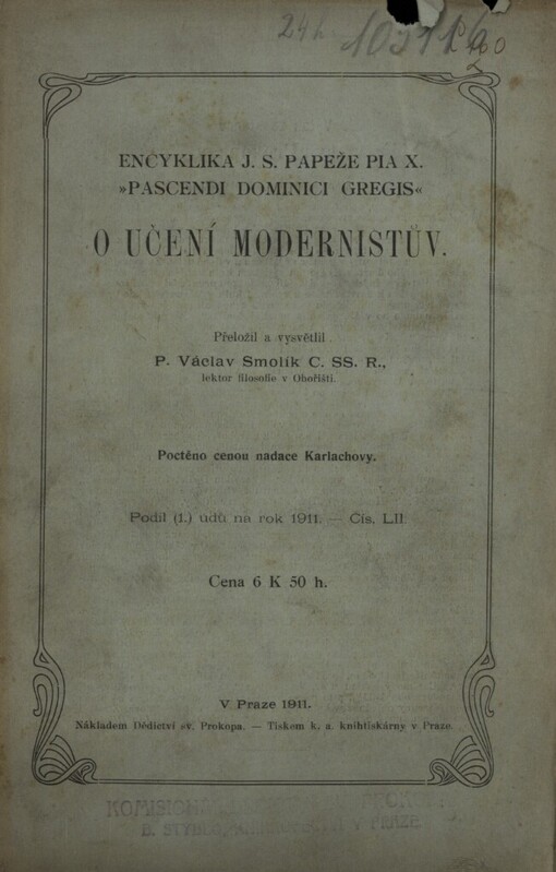 Encyklika J. S. Papeže Pia X. 