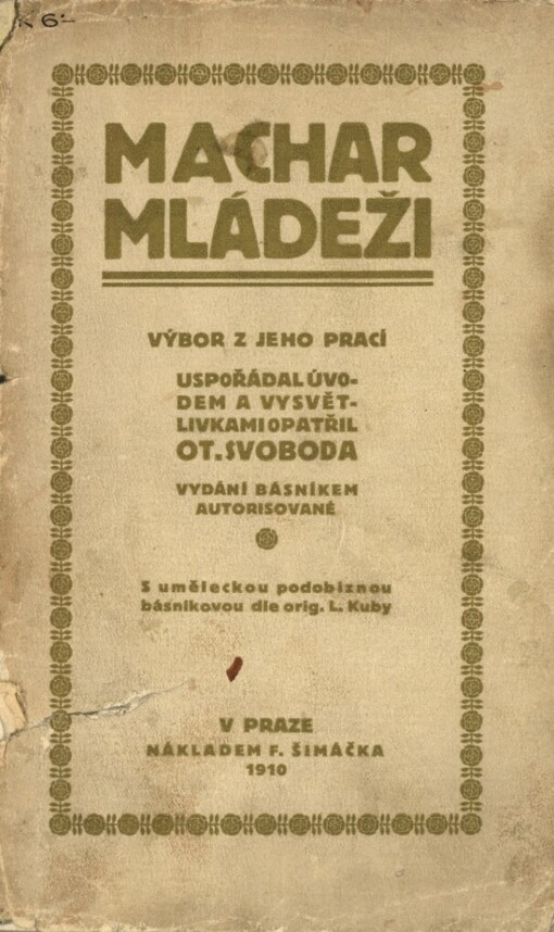 Machar mládeži :výbor z jeho prací