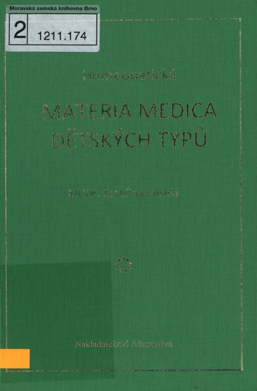 Homeopatická materia medica dětských typů