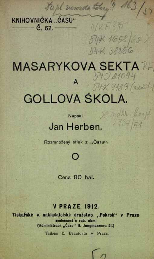 Masarykova sekta a Gollova škola