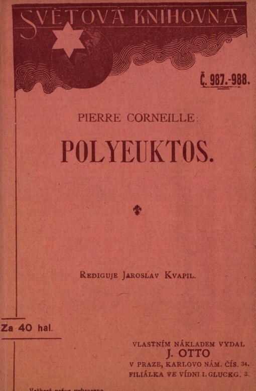 Polyeuktos :tragedie o pěti dějstvích