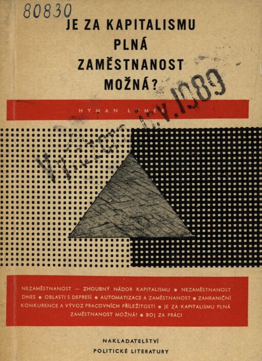 Je za kapitalismu plná zaměstnanost možná?