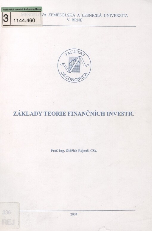 Základy teorie finančních investic