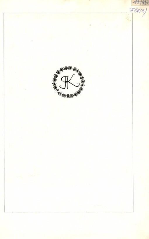 Adolf Kašpar Boženě Němcové