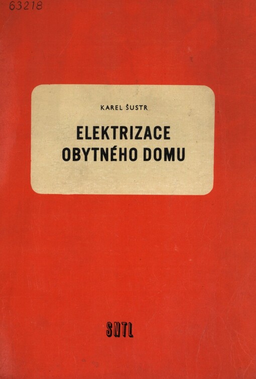 Elektrizace obytného domu :Učeb. pomůcka pro stř. prům. školy elektrotechn. silnoproudé