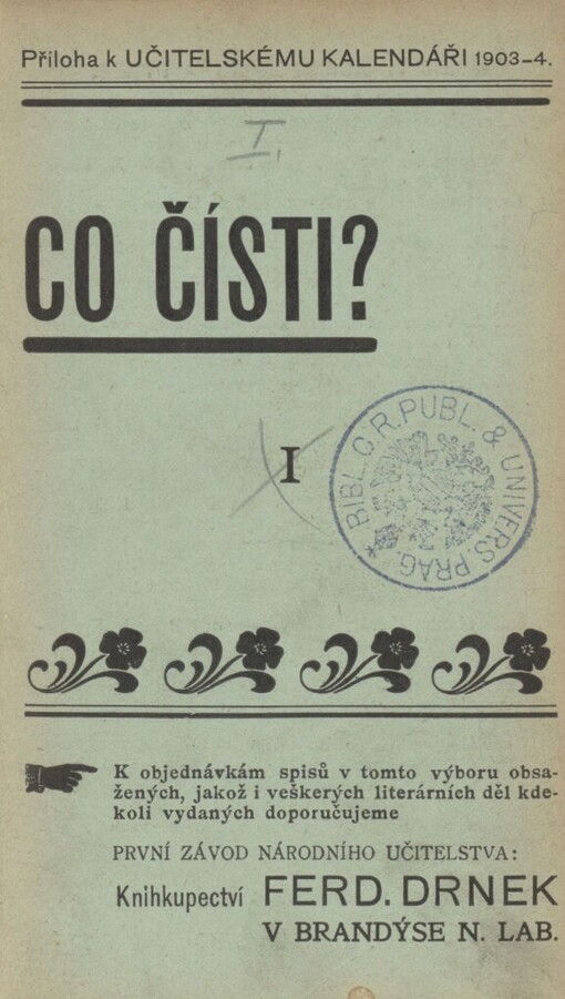 Co čísti?