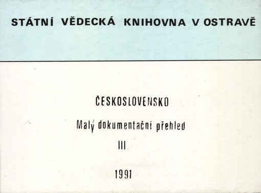 Československo: malý dokumentační přehled