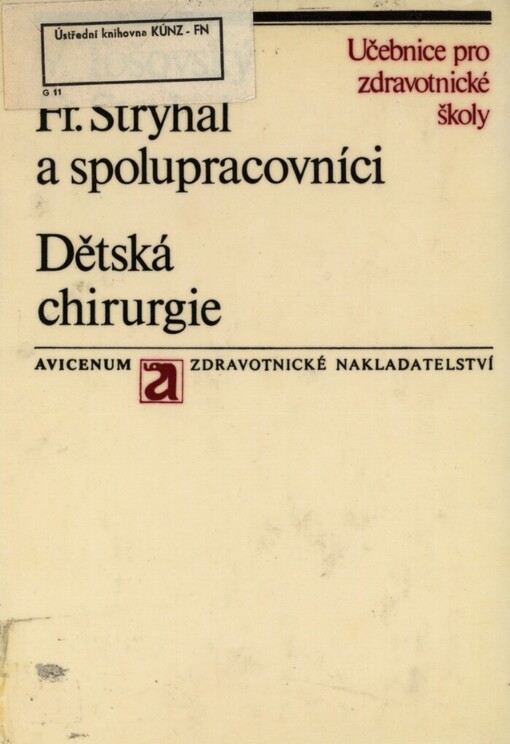 Dětská chirurgie :Učeb. text pro stř. zdravot. školy, obor dětských sester