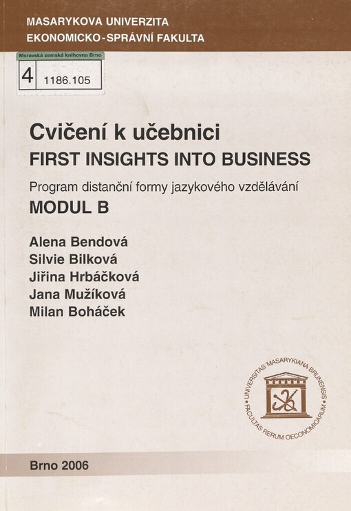 Kontrolní cvičení s klíčem :modul B