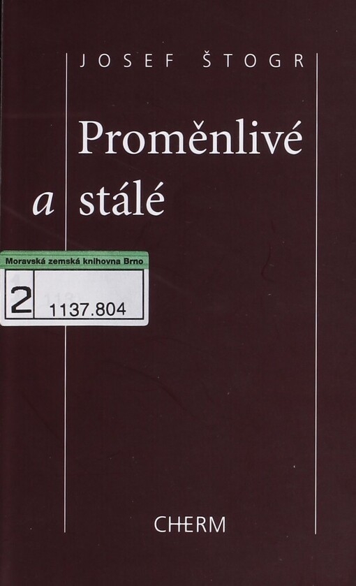 Proměnlivé a stálé